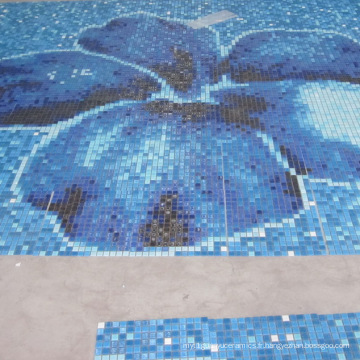 Blue Color Divers Utilisation de la piscine Mosaïque en verre Mélange, mosaïque de verre pour piscines, façades extérieures, revêtements de sol